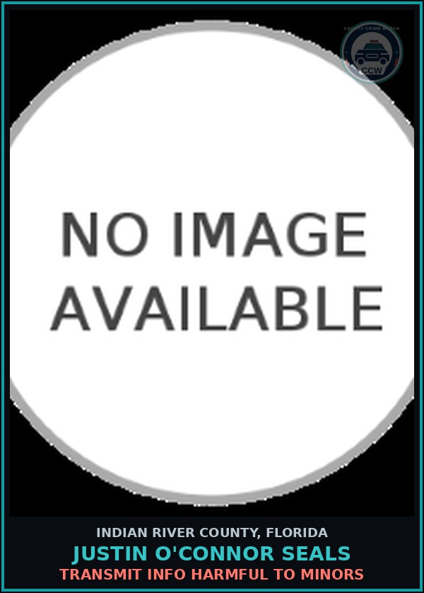 Booking mugshot of Justin O'Connor Seals in Indian River County