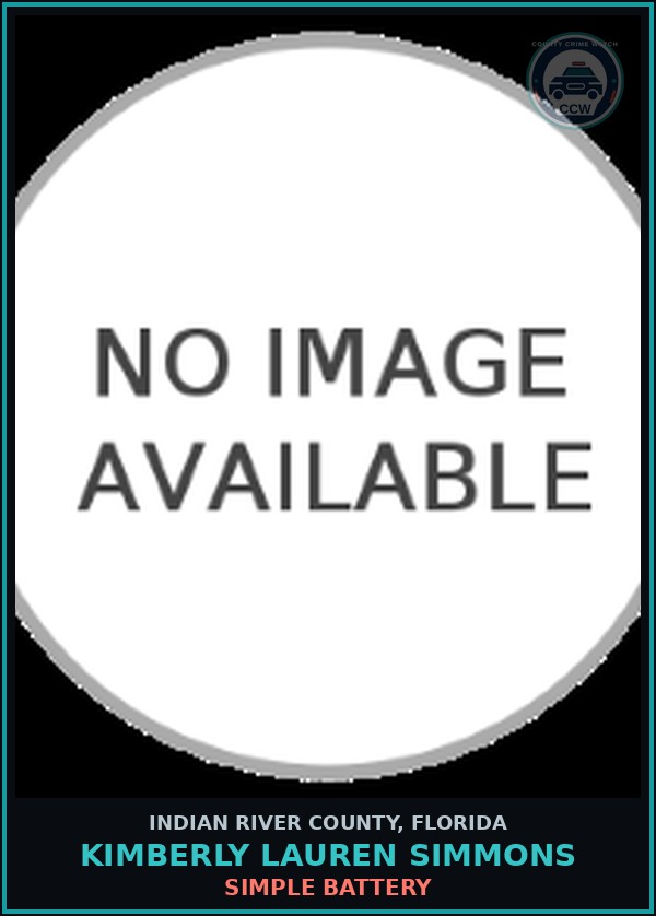 Booking mugshot of KIMBERLY LAUREN SIMMONS in Indian River County