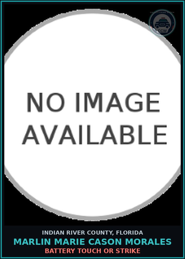 Booking mugshot of Marlin Marie Cason Morales in Indian River County