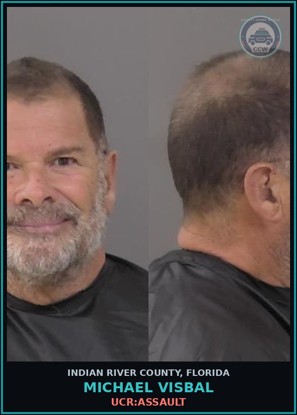Booking mugshot of Michael Visbal in Indian River County