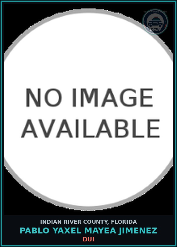 Booking mugshot of Pablo Yaxel Mayea Jimenez in Indian River County