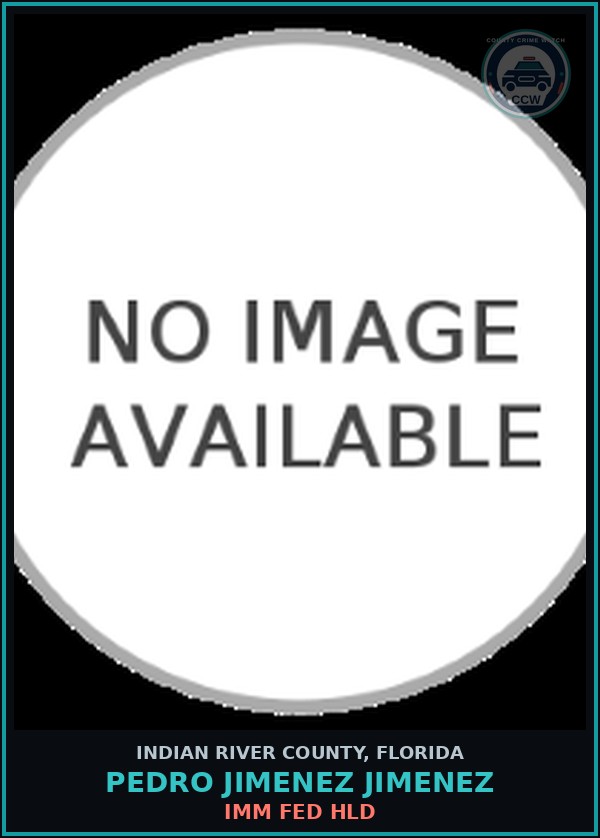 Booking mugshot of Pedro Jimenez Jimenez in Indian River County