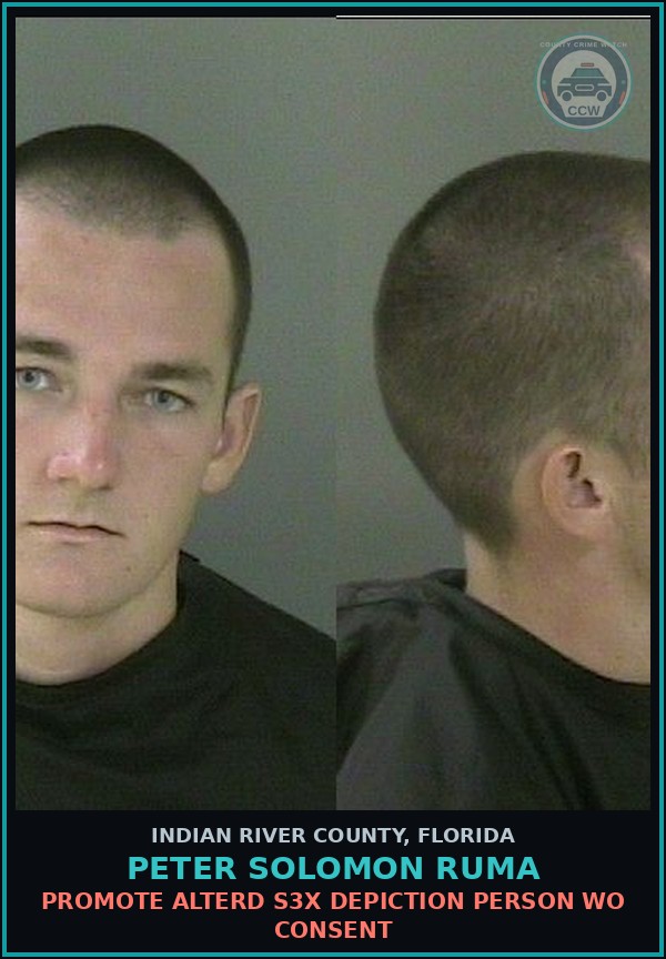 Booking mugshot of Peter Solomon Ruma in Indian River County