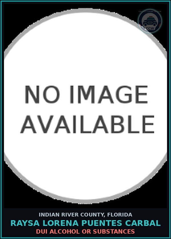 Booking mugshot of Raysa Lorena Puentes Carbal in Indian River County