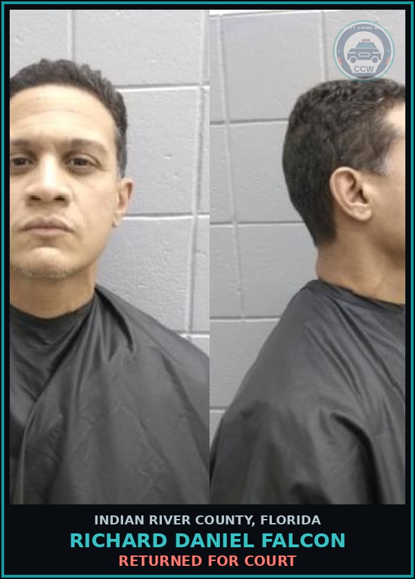 Booking mugshot of Richard Daniel Falcon in Indian River County