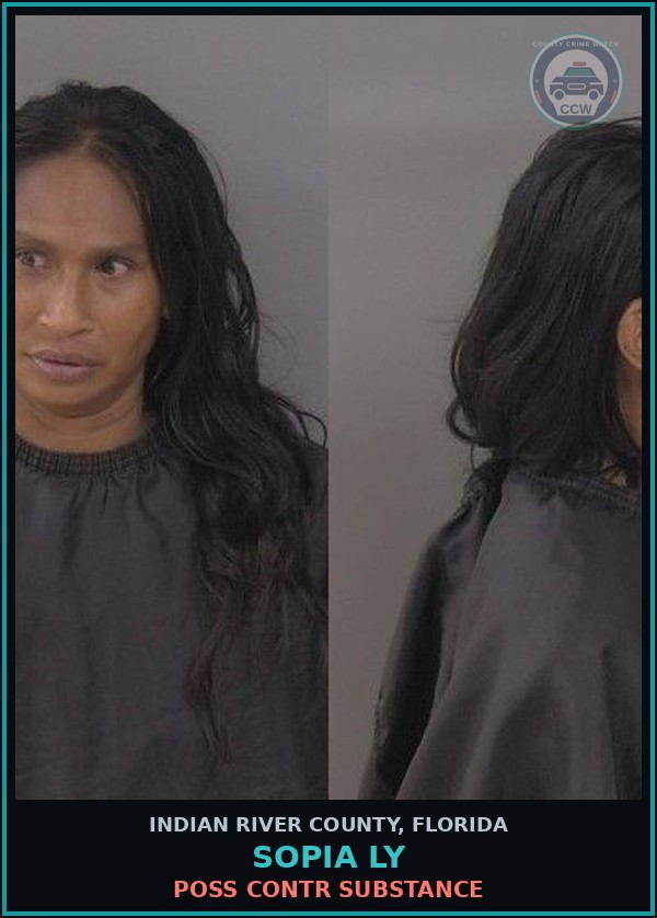 Booking mugshot of SOPIA LY in Indian River County