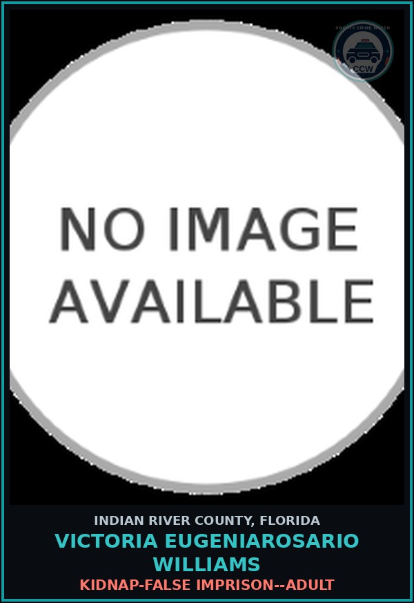 Booking mugshot of Victoria Eugeniarosario Williams in Indian River County