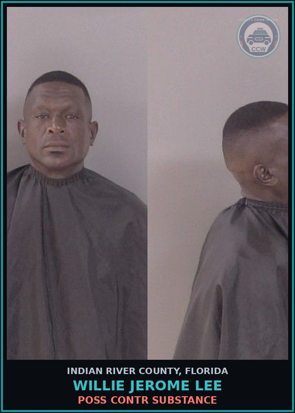 Booking mugshot of WILLIE JEROME LEE in Indian River County