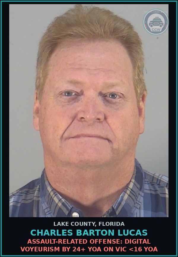 Booking mugshot of CHARLES BARTON LUCAS in Lake County