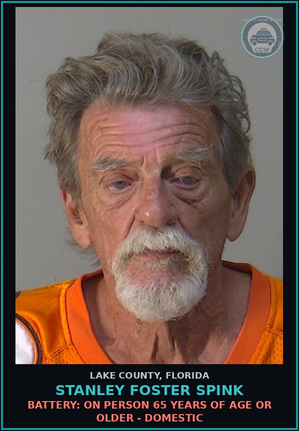 Booking mugshot of STANLEY FOSTER SPINK in Lake County