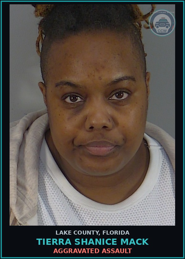 Booking mugshot of TIERRA SHANICE MACK in Lake County