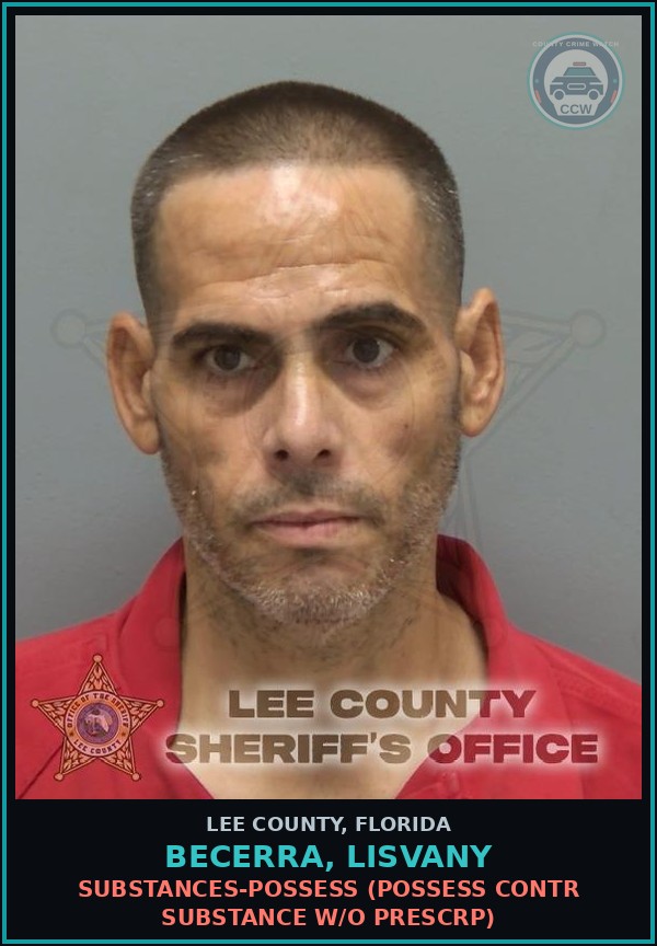 Booking mugshot of BECERRA, LISVANY in Lee County