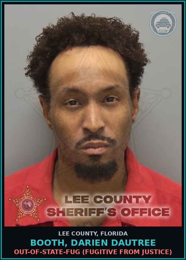 Booking mugshot of BOOTH, DARIEN DAUTREE in Lee County