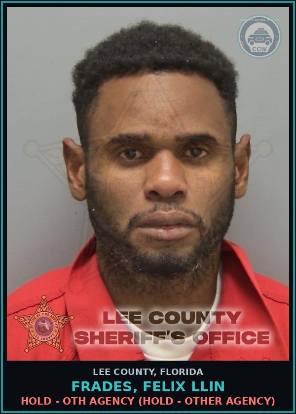 Booking mugshot of FRADES, FELIX LLIN in Lee County