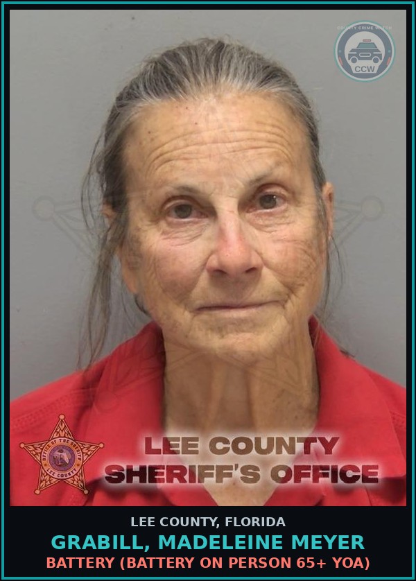 Booking mugshot of GRABILL, MADELEINE MEYER in Lee County