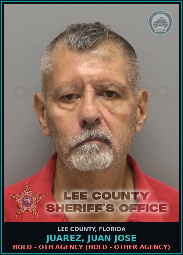 Booking mugshot of JUAREZ, JUAN JOSE in Lee County