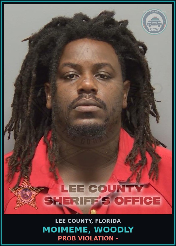 Booking mugshot of MOIMEME, WOODLY in Lee County