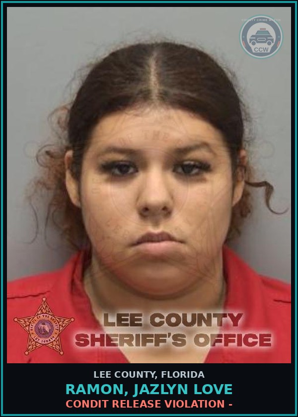 Booking mugshot of RAMON, JAZLYN LOVE in Lee County
