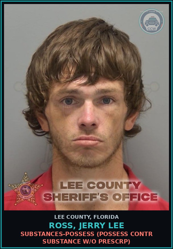 Booking mugshot of ROSS, JERRY LEE in Lee County