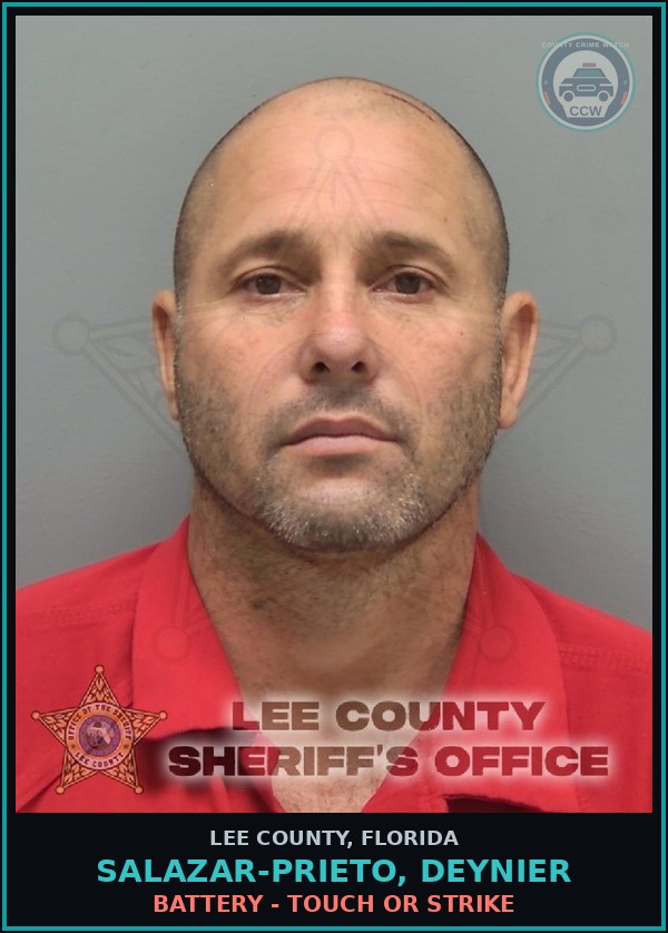 Booking mugshot of SALAZAR-PRIETO, DEYNIER in Lee County