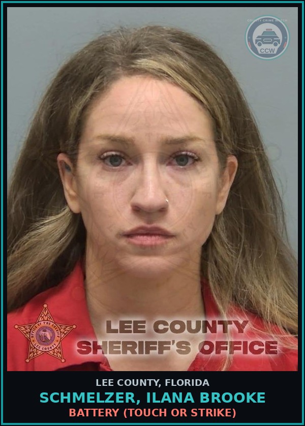 Booking mugshot of SCHMELZER, ILANA BROOKE in Lee County