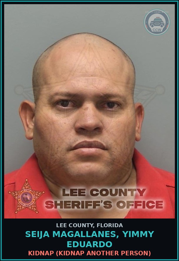 Booking mugshot of SEIJA MAGALLANES, YIMMY EDUARDO in Lee County