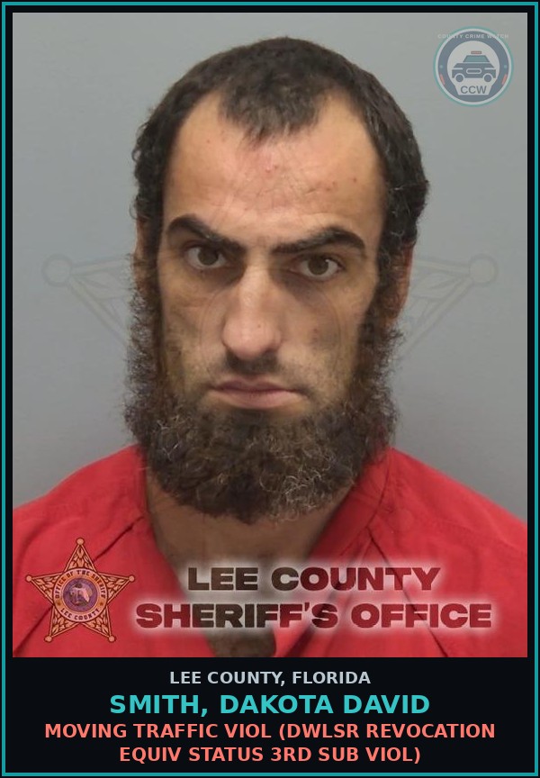 Booking mugshot of SMITH, DAKOTA DAVID in Lee County