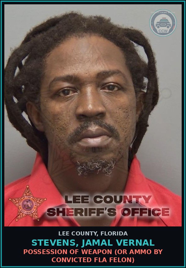Booking mugshot of STEVENS, JAMAL VERNAL in Lee County