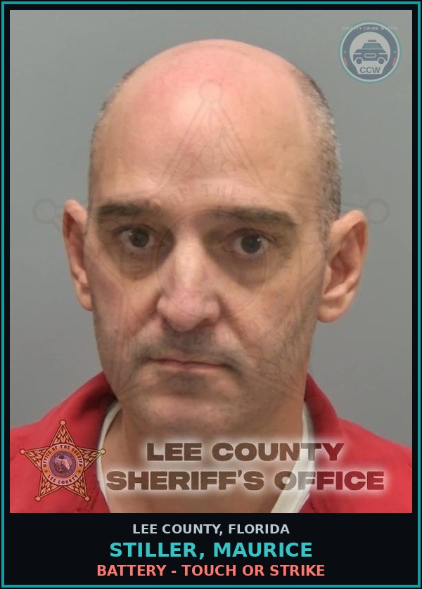 Booking mugshot of STILLER, MAURICE in Lee County