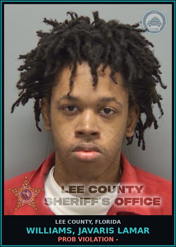 Booking mugshot of WILLIAMS, JAVARIS LAMAR in Lee County