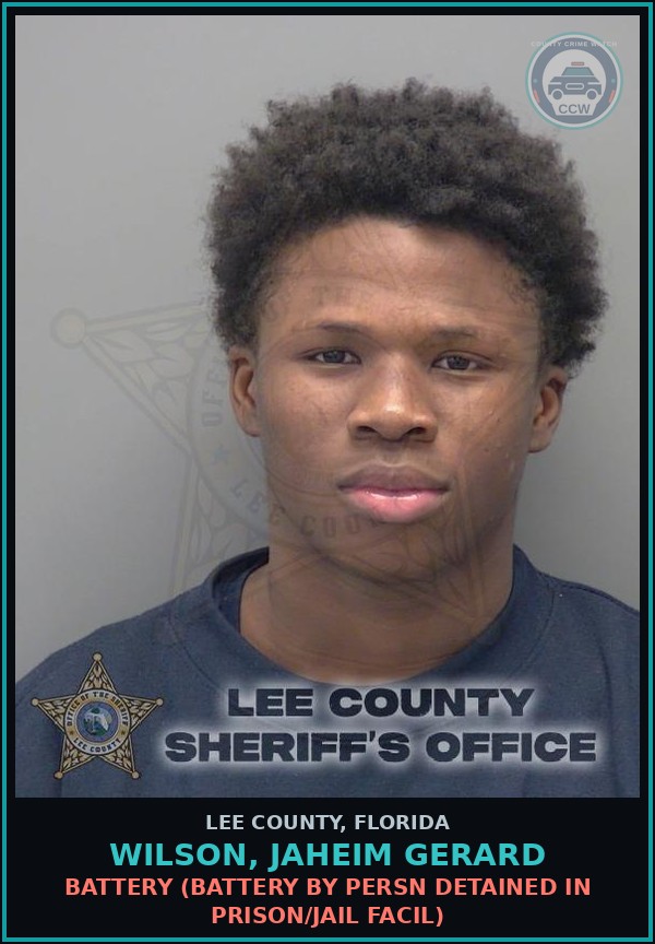 Booking mugshot of WILSON, JAHEIM GERARD in Lee County