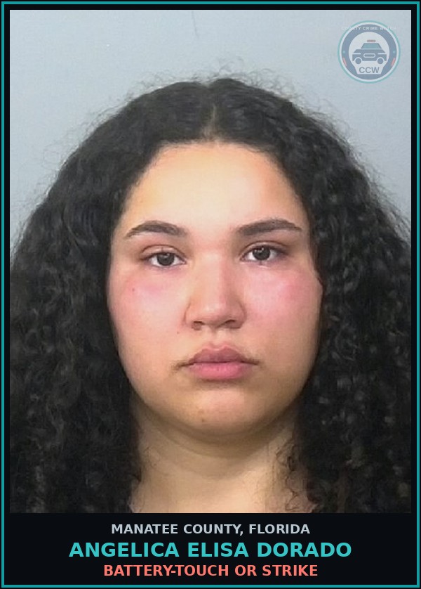 Booking mugshot of ANGELICA ELISA DORADO in Manatee County