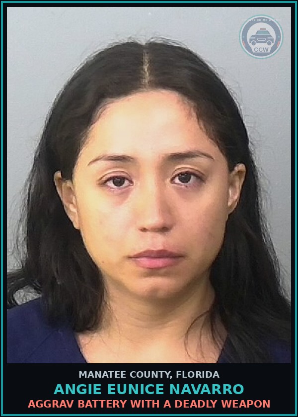 Booking mugshot of ANGIE EUNICE NAVARRO in Manatee County