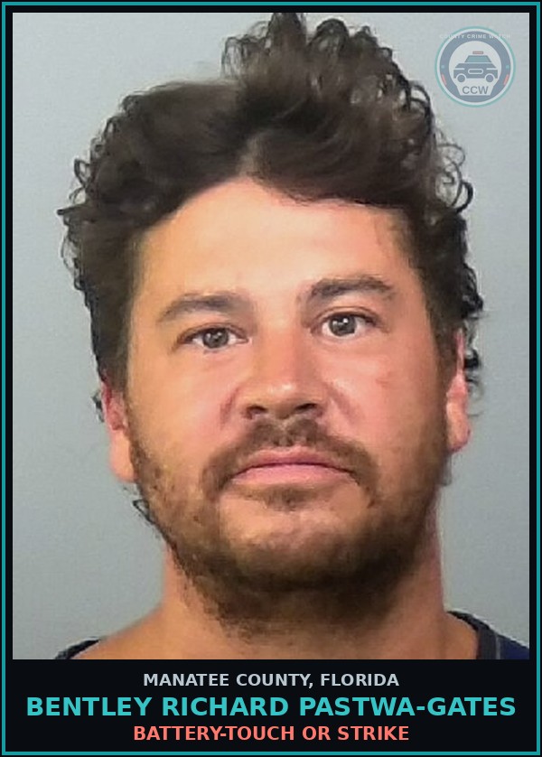 Booking mugshot of BENTLEY RICHARD PASTWA-GATES in Manatee County