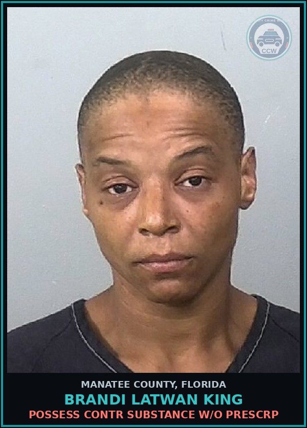 Booking mugshot of BRANDI LATWAN KING in Manatee County