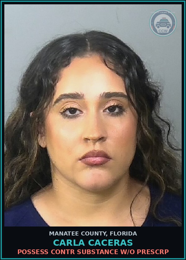 Booking mugshot of CARLA CACERAS in Manatee County