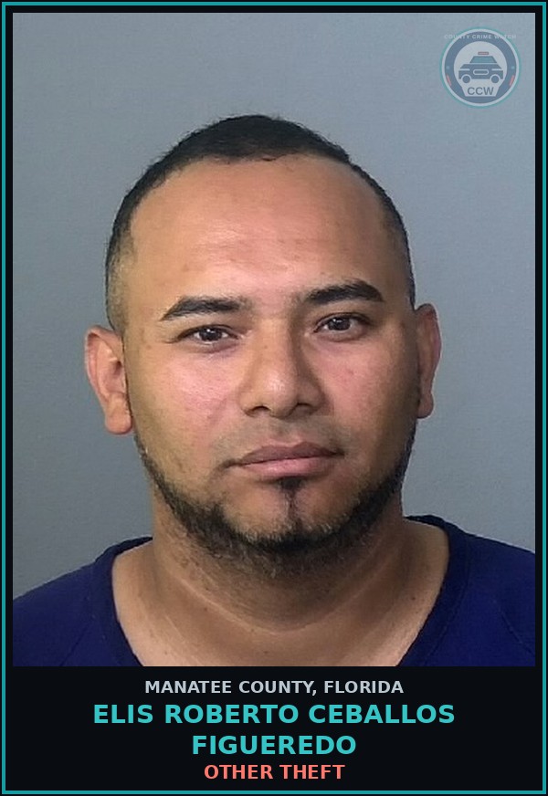 Booking mugshot of ELIS ROBERTO CEBALLOS FIGUEREDO in Manatee County