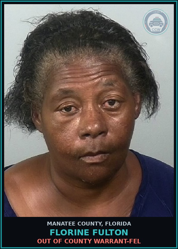 Booking mugshot of FLORINE FULTON in Manatee County