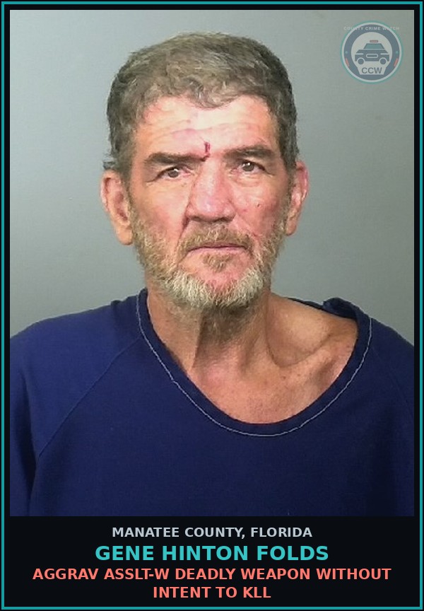 Booking mugshot of GENE HINTON FOLDS in Manatee County