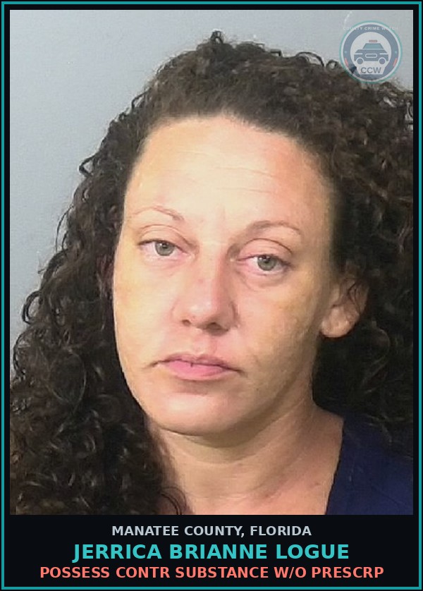 Booking mugshot of JERRICA BRIANNE LOGUE in Manatee County