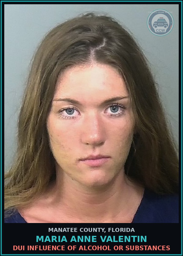 Booking mugshot of MARIA ANNE VALENTIN in Manatee County