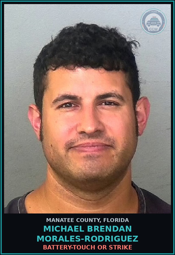 Booking mugshot of MICHAEL BRENDAN MORALES-RODRIGUEZ in Manatee County