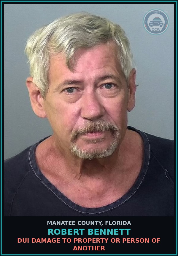 Booking mugshot of ROBERT BENNETT in Manatee County
