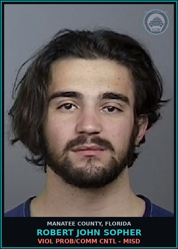 Booking mugshot of ROBERT JOHN SOPHER in Manatee County