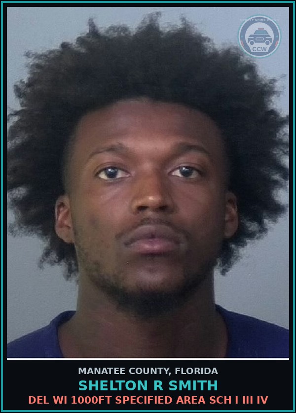 Booking mugshot of SHELTON R SMITH in Manatee County