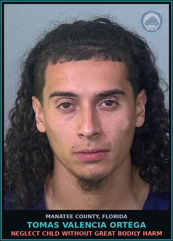 Booking mugshot of TOMAS VALENCIA ORTEGA in Manatee County