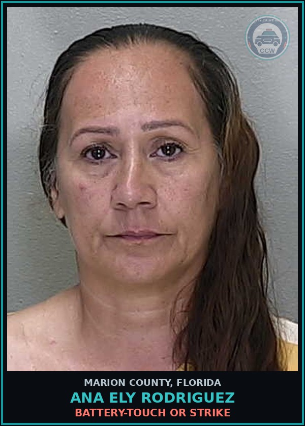 Booking mugshot of ANA ELY RODRIGUEZ in Marion County