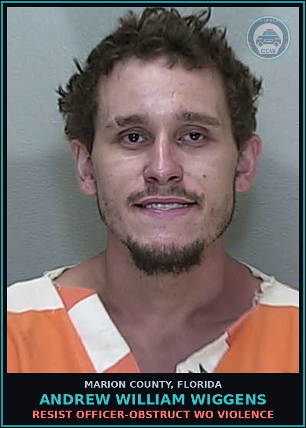 Booking mugshot of ANDREW WILLIAM WIGGENS in Marion County