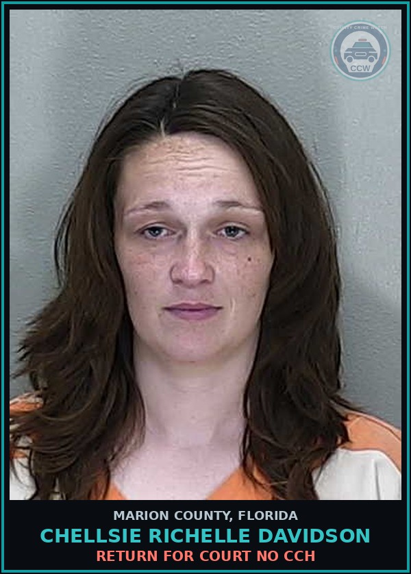 Booking mugshot of CHELLSIE RICHELLE DAVIDSON in Marion County