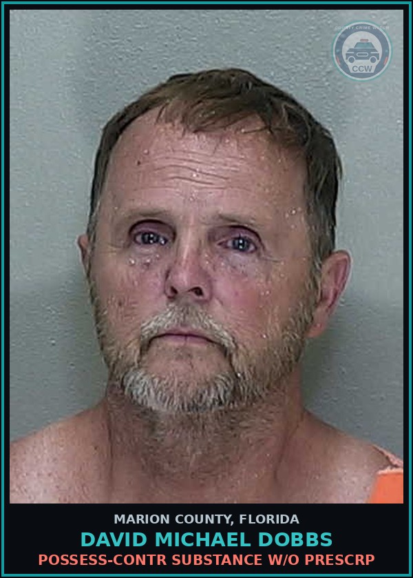 Booking mugshot of DAVID MICHAEL DOBBS in Marion County